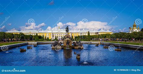 Saint Petersburg - Peter the Great`s Summer Palace. Editorial Image - Image of palace ...