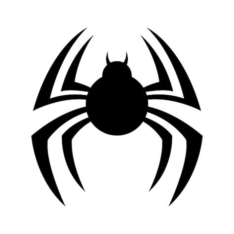 Vector de plantilla de logotipo de araña de sombra negra | Vector Gratis