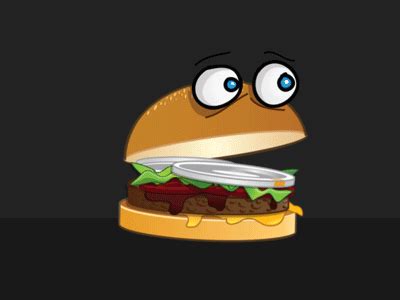 Burger Time (GIF) by Matt Kohn on Dribbble