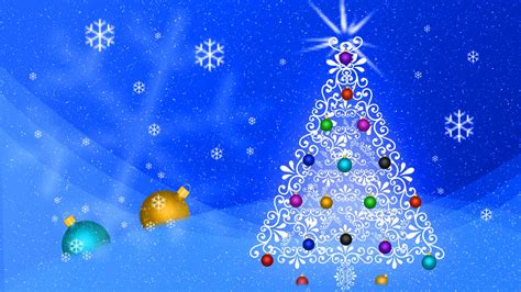 Animated Christmas Tree Desktop Wallpaper