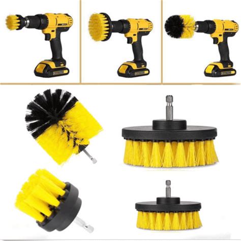 4Pcs Electric Bristle Drill Cleaning Brush Tile Grout Power Scrubber ...