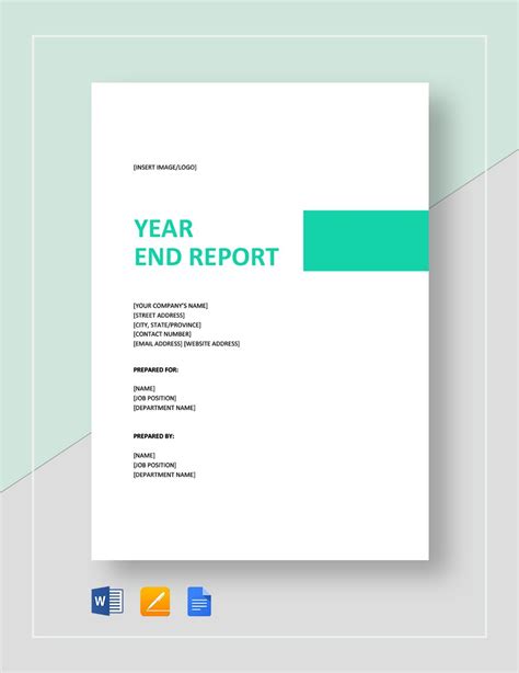 Year End Report Template in Word, Pages, Google Docs - Download | Template.net