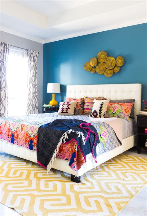 5 Steps to a Colorful Boho Bedroom - Design Improvised