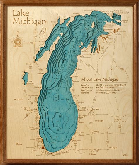 Topographic Maps Michigan Lakes - Boss Tambang