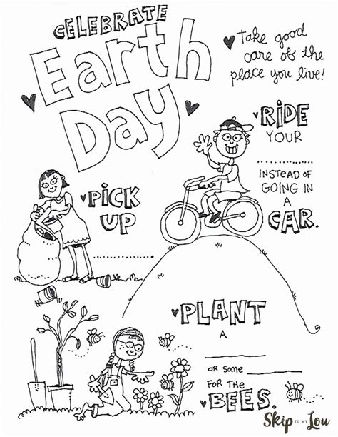 Earth Day Coloring Pages | Skip To My Lou