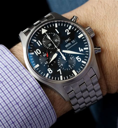 IWC Pilot's Watch Chronograph 3777 Timepieces For 2016 Hands-On | aBlogtoWatch