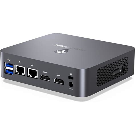 Mini PC Minis Forum UN305, Intel Core i3-N305 3.8 GHz, RAM 8GB DDR4, 512GB SSD, 2x LAN, 2 x HDMI ...