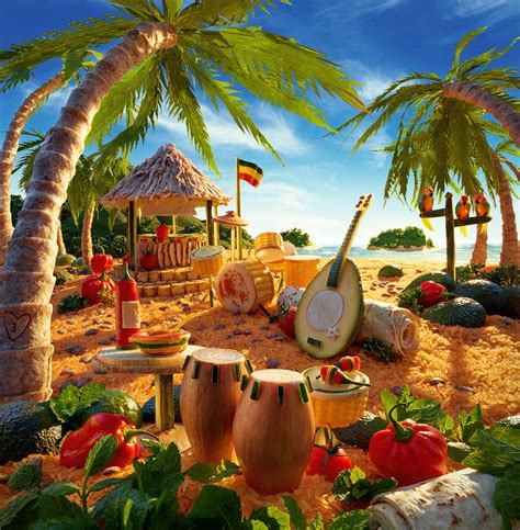 Reggae Beach - Carl Warner