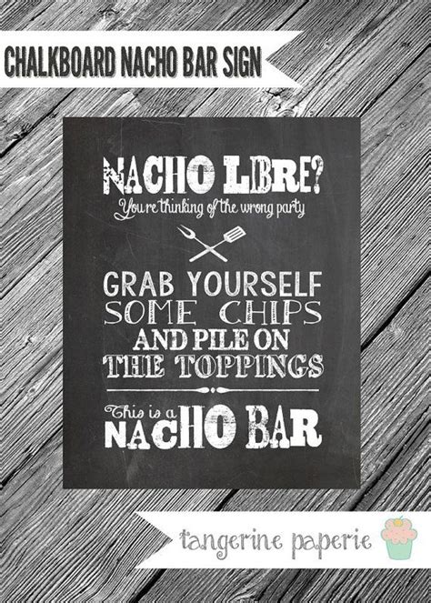 Nacho Bar Free Printables - FREE PRINTABLE