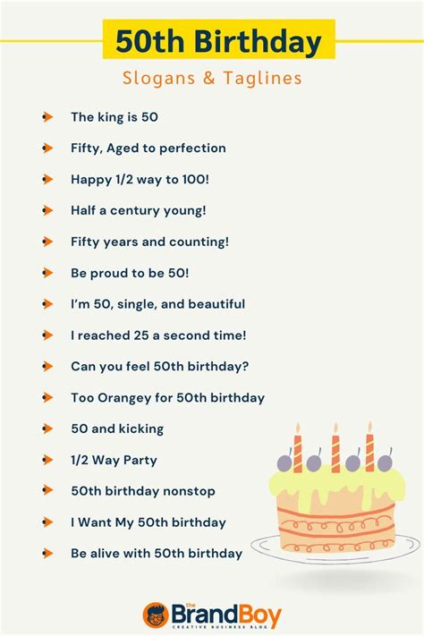 50th Birthday Slogans Happy 50th Birthday, 50th Birthday Humor, Catchy Slogans, Aged To ...