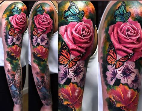 Pin by Emily Nelson on body canvas | Floral tattoo sleeve, Rose tattoo sleeve, Flower tattoo sleeve