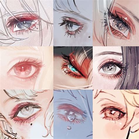 2,916 Likes, 1 Comments - schelm (@angex666) on Instagram: “#illust #art eye. 目をまとめただけ、まつ毛 ...