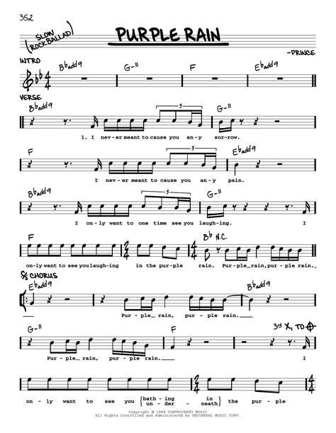 Prince Purple Rain Sheet Music For Guitar Solo (easy Tablature) | ubicaciondepersonas.cdmx.gob.mx