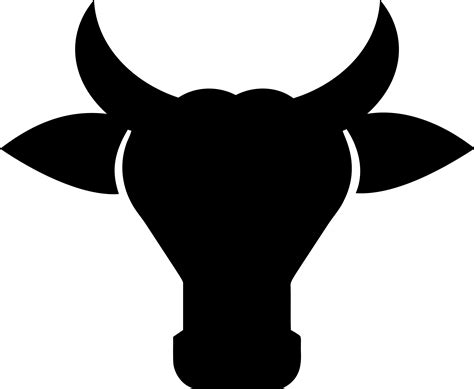 Cow Head Silhouette Clip Art at GetDrawings | Free download