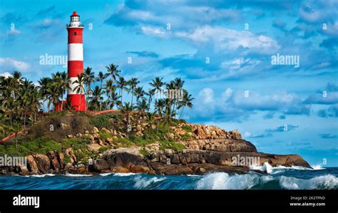 Kovalam Vizhinjam lighthouse. Kerala, India Stock Photo - Alamy