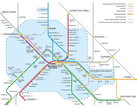 Birmingham Railway and Metro Map