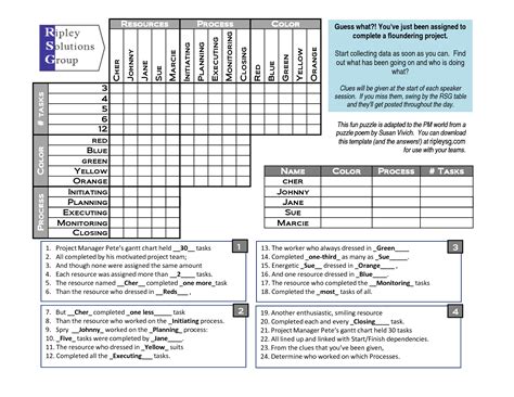 Easy Logic Grid Puzzles