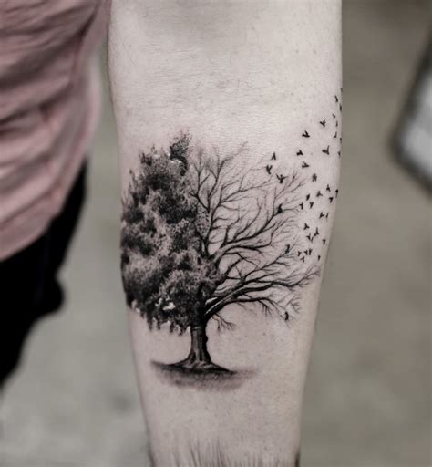 55 Magnificent Tree Tattoo Designs and Ideas - TattooBlend