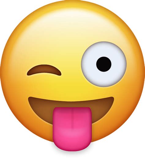 Download Tongue Out With An Eye Closed Iphone Emoji Icon in JPG and AI ...