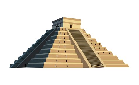 Maya Pyramid Drawing