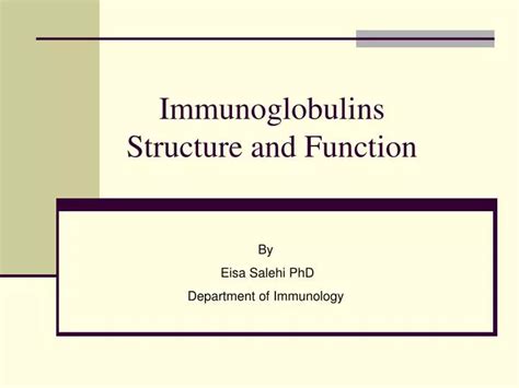 PPT - Immunoglobulins Structure and Function PowerPoint Presentation, free download - ID:5612144