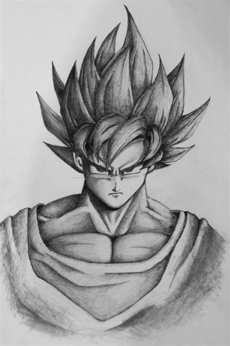 Goku Pencil Drawing | Goku drawing, Pencil drawing images, Goku art drawings