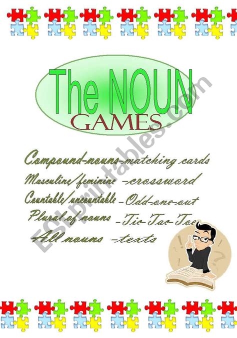 the Noun - GAMES for REVISION - ESL worksheet by donapeter