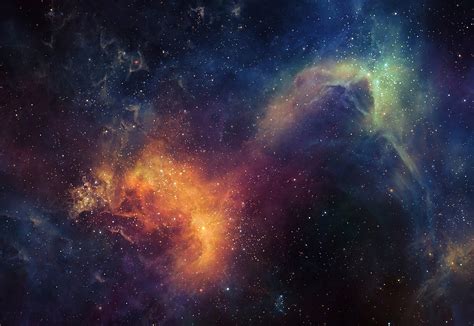 Wallpaper : digital art, galaxy, sky, artwork, stars, space art, nebula, atmosphere, universe ...