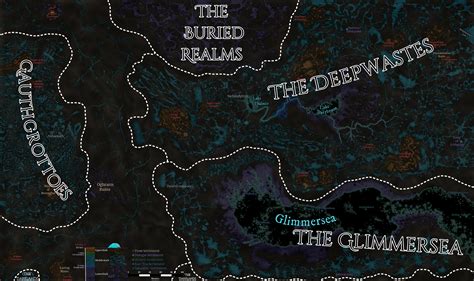 [OC] [Art] [Map] Map of the Underdark (Faerun dnd 5e) below Cormyr ...