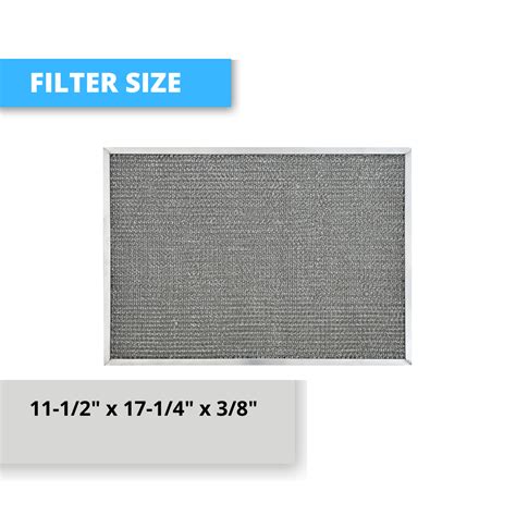 2-Pack Replaces Whirlpool 838H PT10, Aluminum Mesh Grease Filters, 11-1/2×17-1/4×3/8 – Range ...