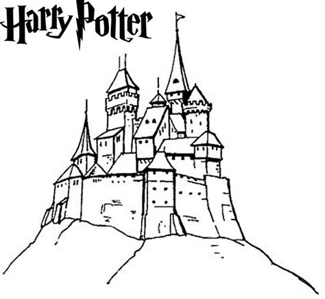 New Arrival Hogwarts Castle Coloring Pages for Harry Potter fans - Coloring Pages