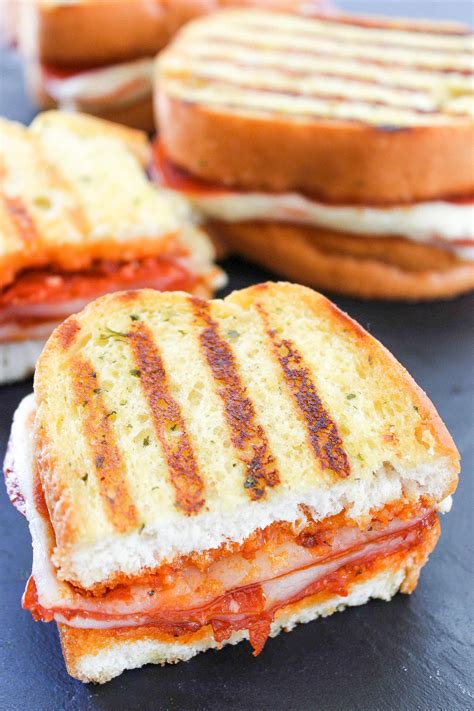 Pepperoni Pizza Grilled Cheese Sandwich - Baking Beauty