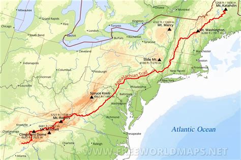 Appalachian Mountains Map