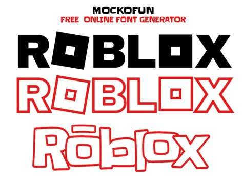 Roblox Font Generator - MockoFUN