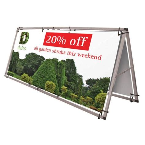 Freestanding Outdoor Banner Frames (Banner Only) - UK Banner Printing