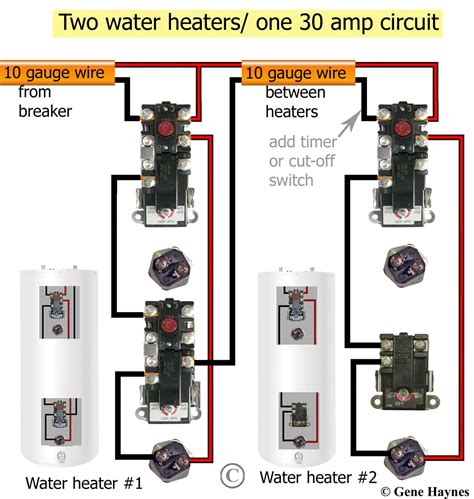 Electric Water Heater Thermostat Wiring Diagram - General Wiring Diagram