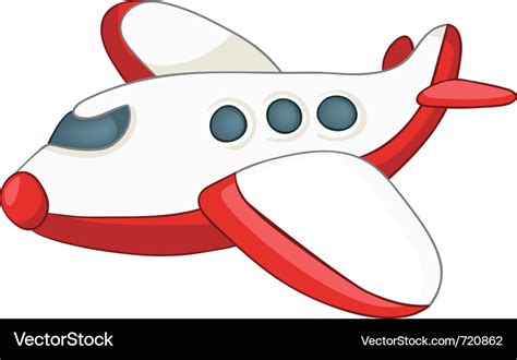 Cartoon airplane Royalty Free Vector Image - VectorStock