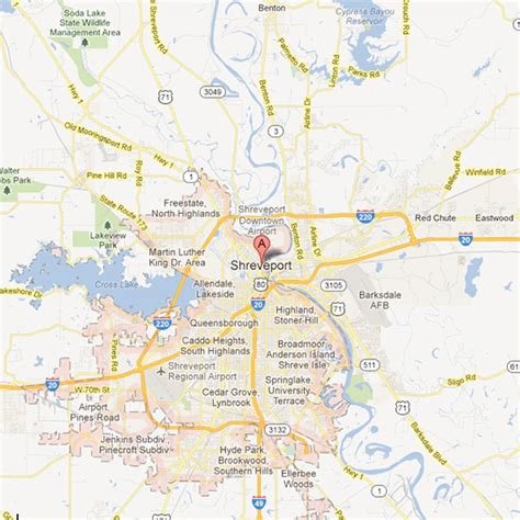 Map Of Shreveport Louisiana - Vikky Jerrilyn