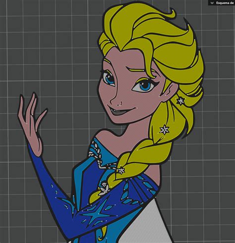 Elsa - Frozen - Disney. by Deadius | Download free STL model ...