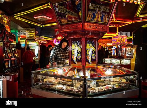 The interior of an amusement arcade in Southend Stock Photo: 66786531 - Alamy