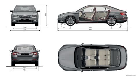 Skoda Superb | 2016MY | Dimensions