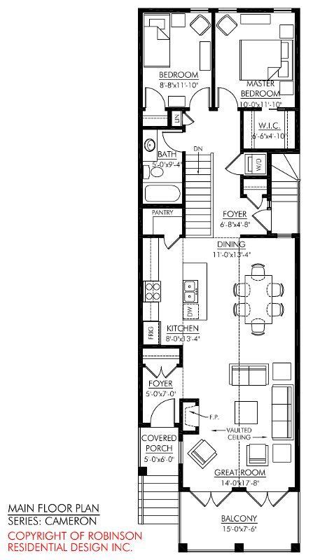 2 storey narrow house plans - Google Search | Eksteriør, Sims