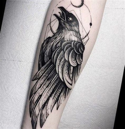 Raven Tattoo: 30 Images That Will Prove This Bird Is Way Cooler Than ...