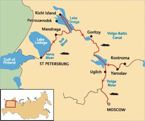 Volga River Map ~ FABROSWORLD