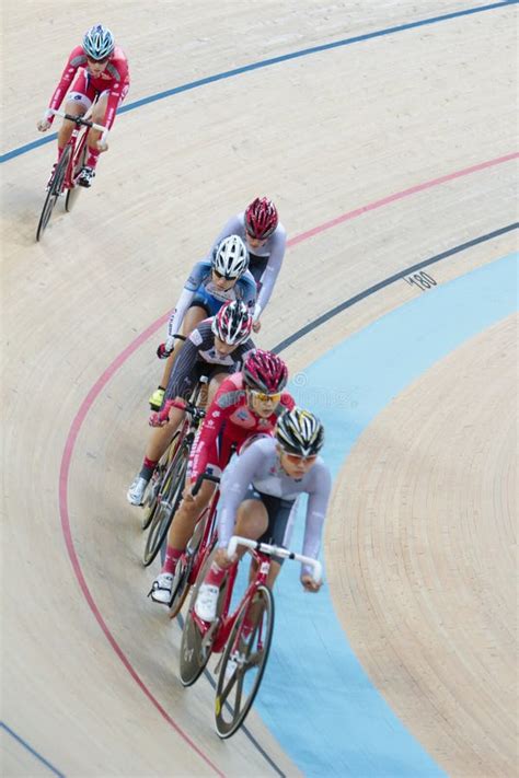 Indoor Track Bike Race at Sixday-Nights Editorial Stock Photo - Image ...