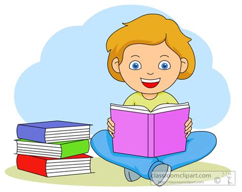 Clipart students reading books clipartfest - WikiClipArt