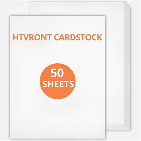 White Cardstock Paper | Cardstock White Paper 8.5" x 11" 50 Sheets – HTVRONT