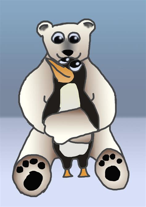 Polar Bear and Penguin by IronicVeghead on DeviantArt