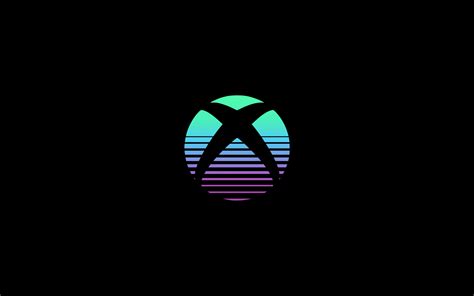 Xbox Wallpaper 4K, Logo, Black background, AMOLED