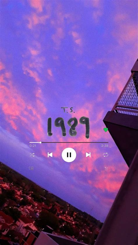 Taylor Swift 1989, Purple Sky, Sky Aesthetic, Aesthetic Wallpapers, Spotify, Playlist, Songs ...